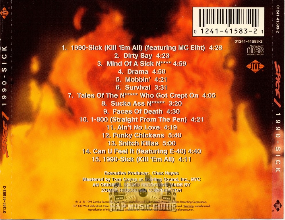 Spice 1 - 1990 - Sick: CD | Rap Music Guide