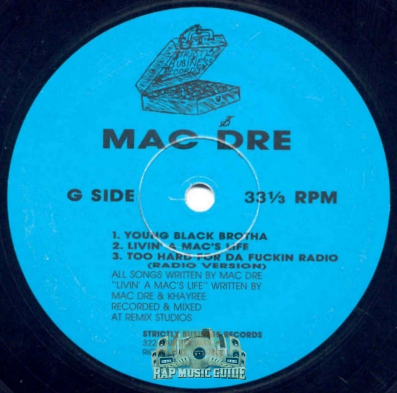 Mac Dre - Young Black Brotha EP: 1st Press. Record | Rap Music Guide