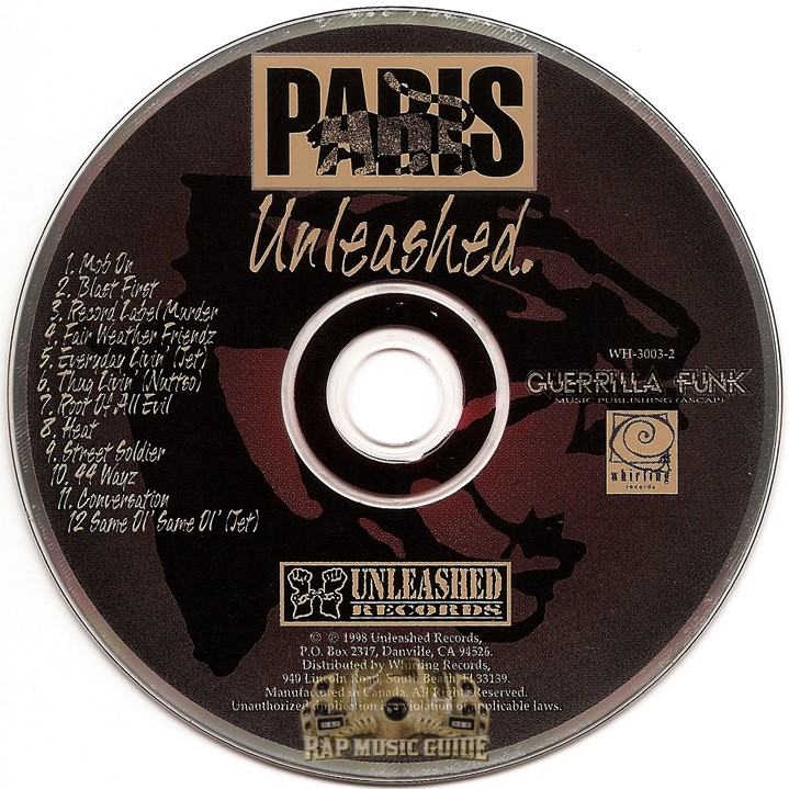 Paris - Unleashed: CD | Rap Music Guide